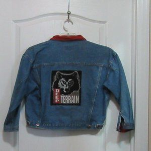 Vintage Boys size XL jean coat with Corduroy trim